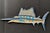 Unique Glazed Ceramic Sailfish Wall Sculpture by Florida Artist Rexx Fisher 1/1 Offered for sale is a very large wall-...