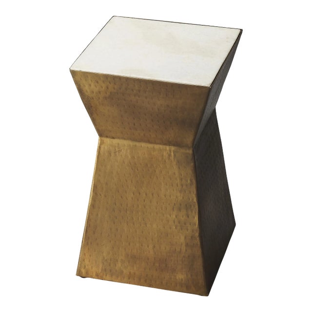 Asheville Marble & Metal Bunching Table, Multi-Color For Sale