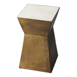 Asheville Marble & Metal Bunching Table, Multi-Color