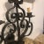 Brown 1990s Italian Three Light Wrought Iron Sconce For Sale - Image 8 of 11