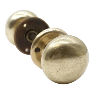 Vintage Classic Polished Brass Passage Door Knob Set