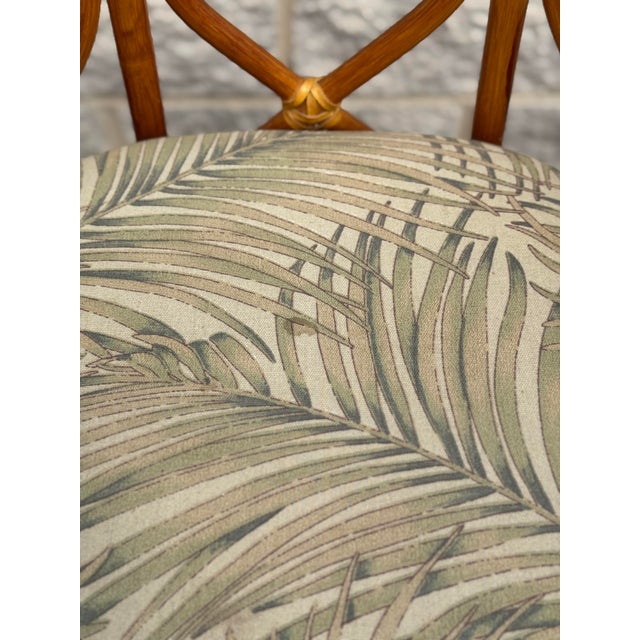 Vintage Rattan Swivel Bar Stools, Set of 4 For Sale - Image 10 of 12