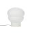 Kumo medium white acetato white floor lamp by pulpo. Dimensions: d42 x h45 cm. Materials: handblown glass and limestone....