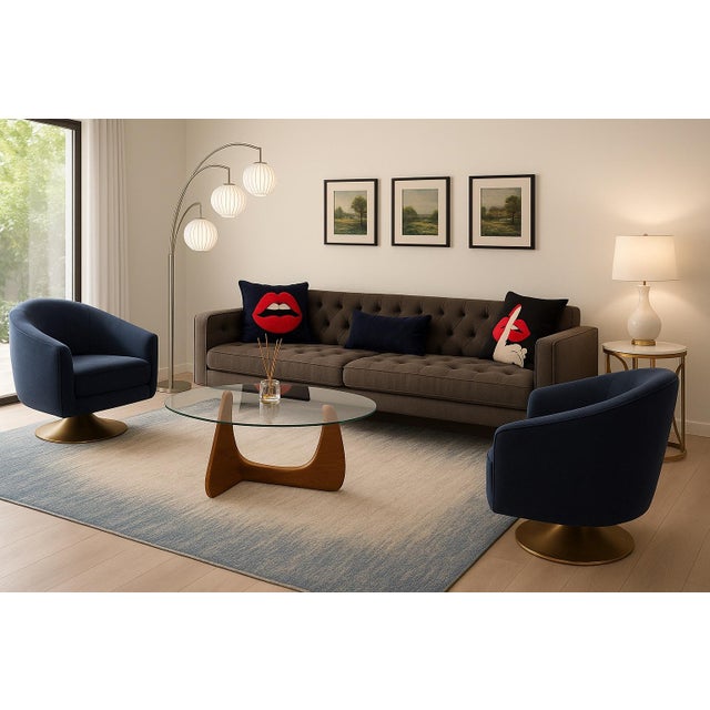 Mid-Century Modern Rutledge Sofa – Mid-Century Modern Attributed to Jonathan Adler For Sale - Image 3 of 4