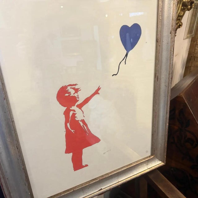 Street Art 21st Century Framed 79/50 Lithograph the Flying Balloon Girl by Banksy For Sale - Image 3 of 15