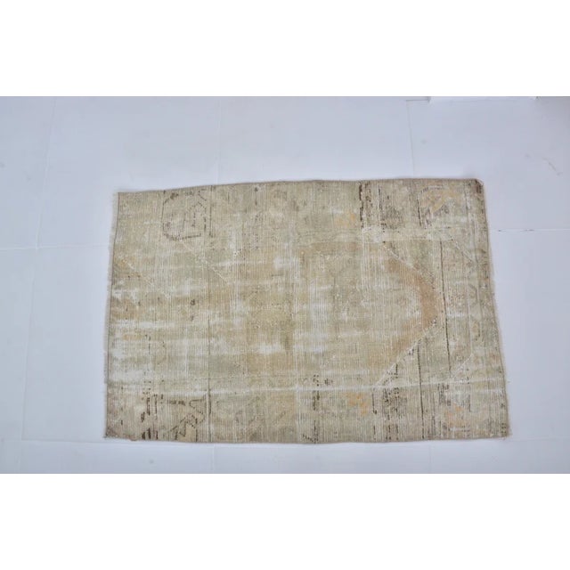 1950s 1950s Small Oushak Floral Carpet For Sale - Image 5 of 10