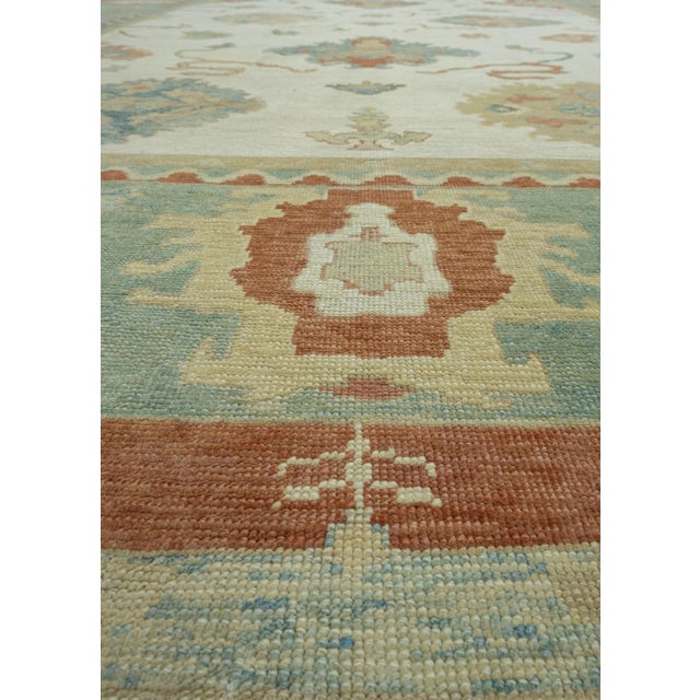 Early 21st Century Turkish Oushak Rug 13'7" x 20'8" #18525 For Sale - Image 5 of 8