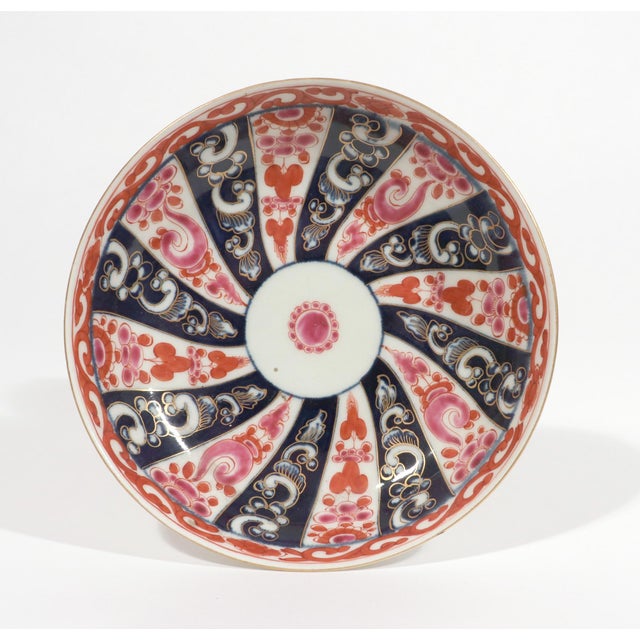 18th-Century First Period Worcester Porcelain Queen Charlotte Pattern Large Coffee Cup and Saucer For Sale In Philadelphia - Image 6 of 14