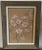 Antique 1907 gouache painting of dogwood branches in the Aesthetic taste framed under glass. Signed with initials E. L. R....