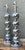 Metal Vintage After Kovacs Stacked Chrome Sphere Lamps - Pair For Sale - Image 7 of 12