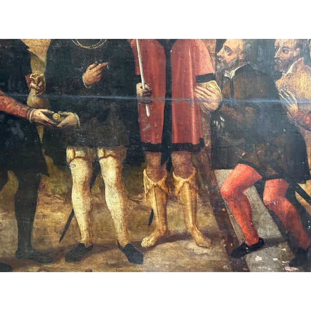 The Thirty Pieces of Silver of Judas, 1580, Oil Painting For Sale - Image 8 of 11