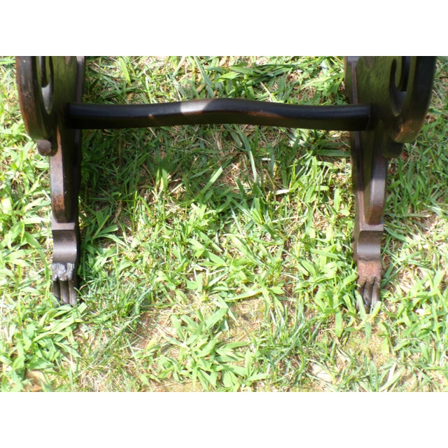 Antique Tilt Top Sewing Table Vintage Walnut Sewing Stand Parlor Lamp Table For Sale - Image 15 of 15