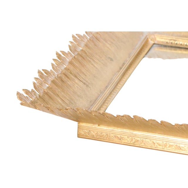 Mid 20th Century Hollywood Regency Style Gold Toned Mirrored Dresser Tray by Stylebuilt For Sale - Image 9 of 15