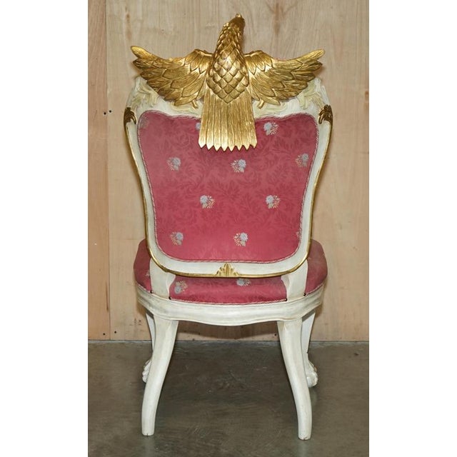 Vintage French Empire Style Eagle Sofa and Armchairs, Set of 3 For Sale - Image 12 of 18