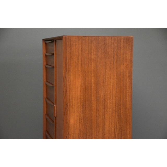 1950s Refinished Danish Modern Teak Armoire Dresser by Falster For Sale - Image 13 of 14