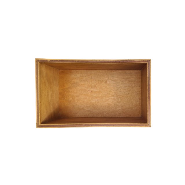 1990s Rare Rattan & Chrome Chest With Geometric Design Attributed to Milo Baughman for Thayer Coggin For Sale - Image 14 of 16