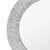 Ivory mother of pearl edges surround this round modern mirror, lending a touch of subtle iridescence and natural beauty....