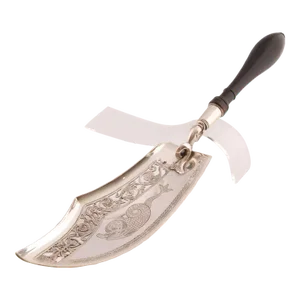 Napoleonic Silver Tableware Antique French Empire Flatware Sterling Silver Fish Slice