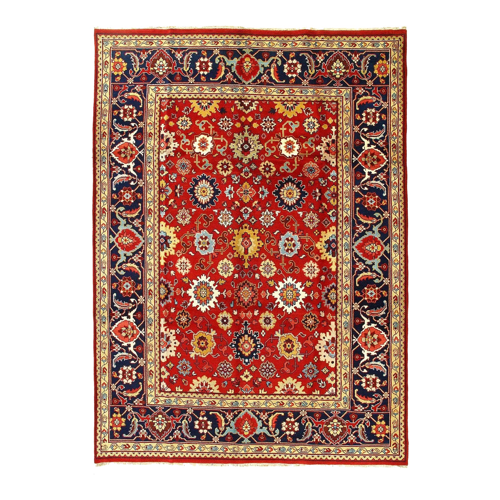 2020s Rust Persian Mahal Design Rug | Chairish