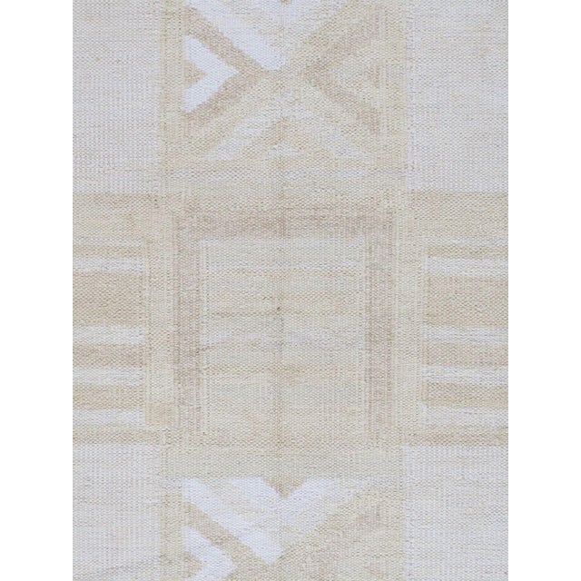Contemporary Swedish Style Kilim Deco Rug 9' X 12' For Sale - Image 3 of 9