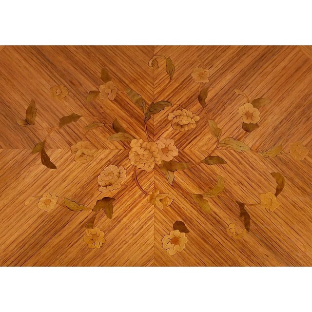 Louis XV Style Marquetry Coffee Table For Sale - Image 5 of 16