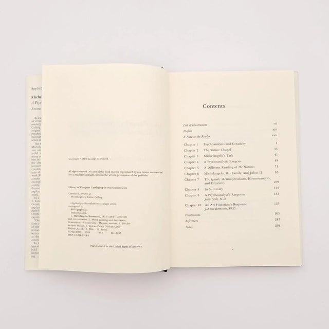 Oremland, "Michelangelo's Sistine Ceiling: A Psychoanalytic Study of Creativity", 1989, Signed For Sale In San Francisco - Image 6 of 7