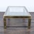 1990s Vintage American Brass and Glass Coffee Table For Sale - Image 5 of 7