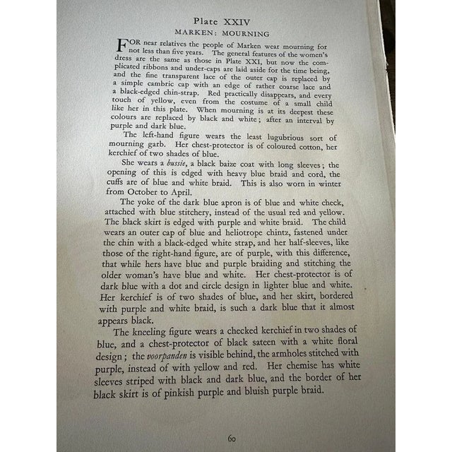 Paper Marken Mourning Dress, Dutch, 1932, Print For Sale - Image 7 of 10