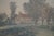Antique Ernest C Rost the Old Elm Road Colored Country Landscape Etching 30" For Sale - Image 10 of 13