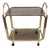 Vintage Gilded Aluminium Kaymet Bar Cart Trolley, 1970s For Sale