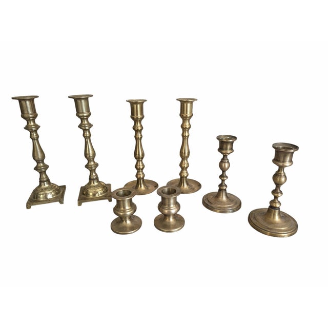 A Total of 8 Candle Holders; 4 Pairs! They vary in sizes, so I will start from Tallest to Shortest, and list their Height:...