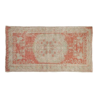 Vintage Distressed Oushak Rug Runner - 2'7" x 4'9" For Sale
