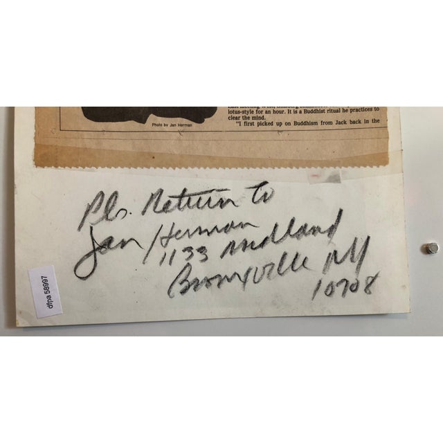 Jan Herman, Original Vintage Silver Gelatin Photograph of Poet Allen Ginsberg in Yoga Pose, 1980 For Sale In Miami - Image 6 of 6