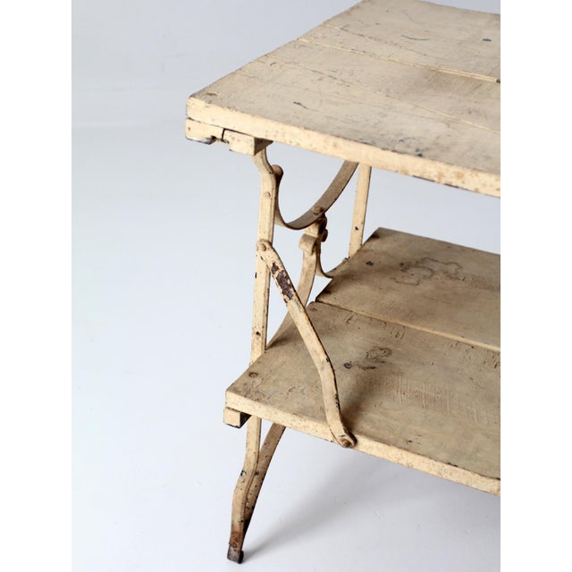 Antique French Garden Two Tier Console Table For Sale - Image 14 of 18