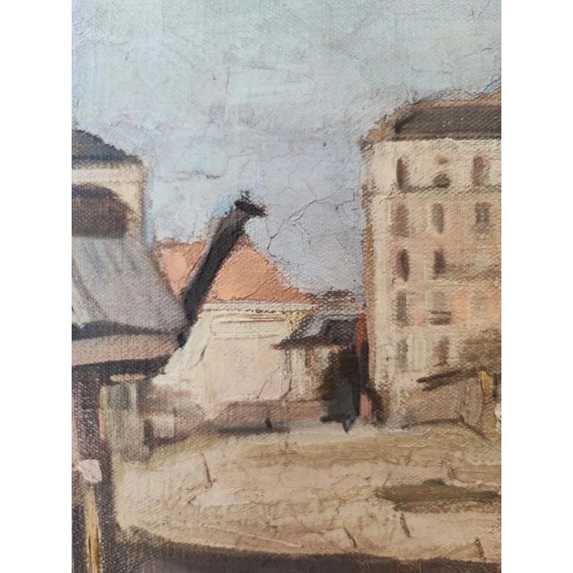 René Guinand, Immeubles et Constructions à Genève, Oil on Canvas, Framed For Sale - Image 4 of 10