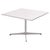 White Coffee Table by Arne Jacobsen and Piet Hein with White Laminate Top and Steel Edge For Sale - Image 8 of 8
