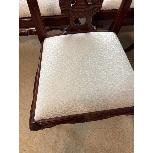 Maitland - Smith Set of 6 Maitland-Smith Philadelphia Upholstered Dining Chairs For Sale - Image 4 of 12