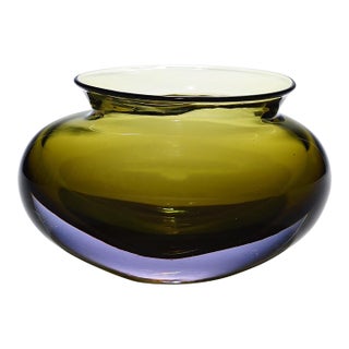 Vintage Art Glass Vase by Flavio Poli for Seguso Vetri d'Arte For Sale