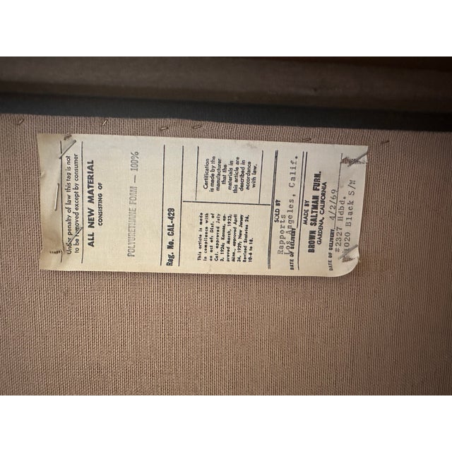 1960s Mid Century Walnut King Headboard by John Keel for Brown Saltman For Sale - Image 9 of 9