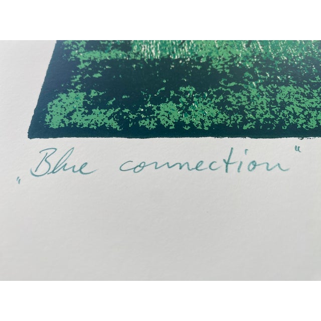 Large, Hand-Signed Print by Armin Mueller-Stahl, Blue Connection, 1999, Tribute to Marlene Dietrich For Sale - Image 8 of 14