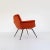 Black Vintage Armchair in Red, 1950s For Sale - Image 8 of 10