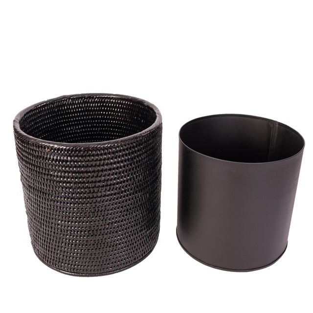 It is important to decorate your home with soul and personality. This round waste basket with metal liner will solve your...