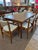 1950s Danish Teak Draw Leaf Dining Table With 6 Chairs Mid Century Modern For Sale - Image 4 of 11