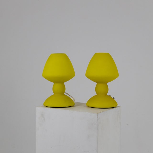 Cased Glass Lamps, 1980s, Set of 2 For Sale - Image 4 of 11