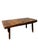 Antique Early American Rustic Bench With Splayed Turned Splayed Legs and Thick Cut Seat For Sale - Image 4 of 12
