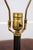 1980s Pair of Regency Gold Gilt & Ebony Candlestick Lamps For Sale - Image 15 of 17