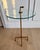 Contemporary Discontinued Global Views Quad Pod Gold Leaf & Glass Accent Table For Sale - Image 3 of 9