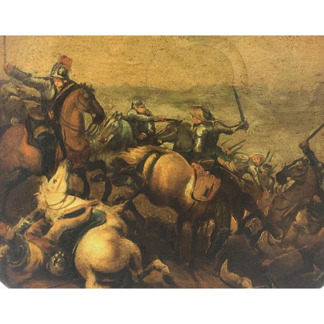 After Salvator Rosa, Cavalry Battle, 2002, Oil on Canvas For Sale - Image 3 of 8