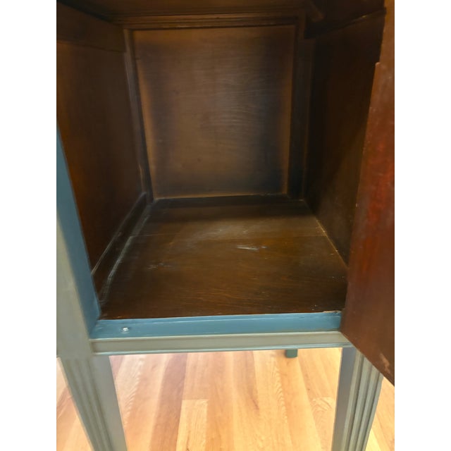 Vintage Mahogany Painted Credenza Featuring "Poppies" For Sale In Boise - Image 6 of 12