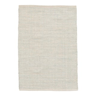 Dash & Albert by Annie Selke Marled Light Blue Woven Cotton Rug, 8' 6" x 11' 6" For Sale